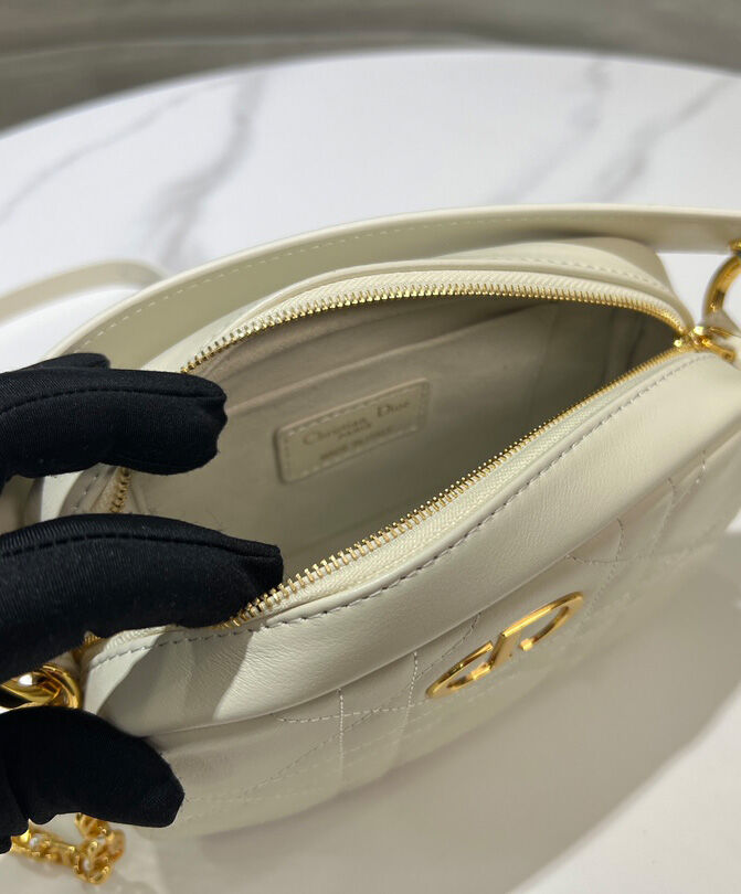 Christian Dior Small Dior Caro Top Handle Camera Bag